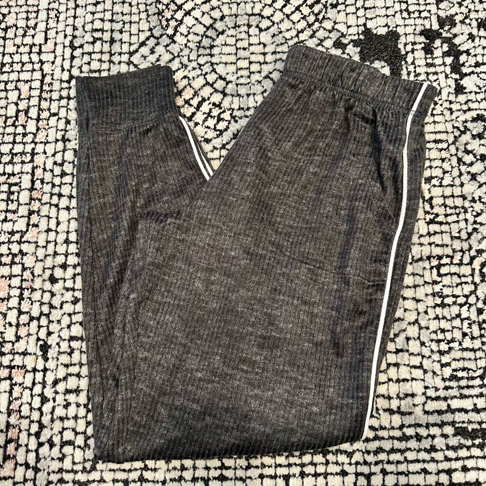 soft ribbed joggers